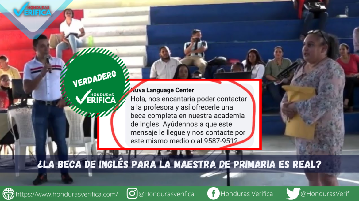 Lilia Landa recibe una beca completamente gratis.