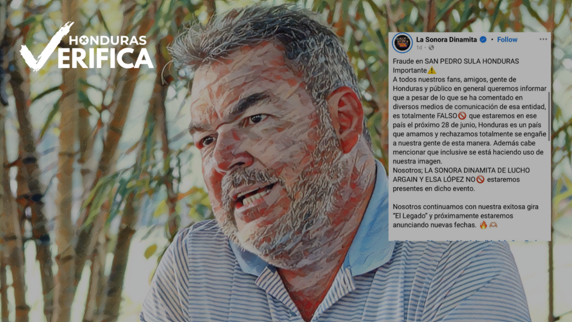 Falso, que alcalde Roberto Contreras trajo al grupo Sonora Dinamita La Original de México